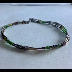 Vintage green handmade bracelet